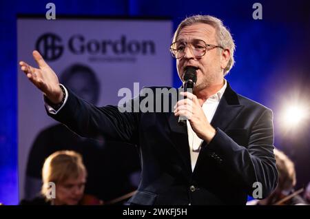 AMSTERDAM - Sänger Gordon bei der Veröffentlichung seines neuen Albums Album of My Life. ANP EVA PLEVIER niederlande Out - belgien Out Stockfoto