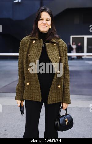 Mailand, Italien. Februar 2024. Damenmode Herbst Winter 2024-2025 - Twinset Milano Fashion Show - Catwalk. Im Bild: Francesca Ragazzi Credit: Unabhängige Fotoagentur/Alamy Live News Stockfoto