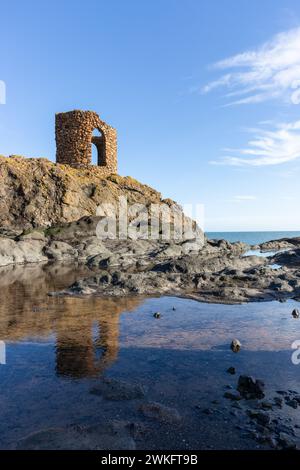 Lady’s Tower in Elie wurde 1770 für Lady Janet Anstruther gebaut Stockfoto