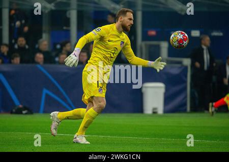 Mailand, Italien - 20. februar 2024 - Champions League - Inter-Atletico Madrid - jan oblak atletico madrid Credit: Kines Milano/Alamy Live News Stockfoto