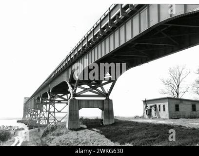 Morgantown-Dahlgren-Brücke 1953 Stockfoto