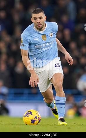 MANCHESTER, GROSSBRITANNIEN. Februar 2024. Mateo Kovačić von Manchester City während des Premier League-Spiels im Etihad Stadium in Manchester. Der Bildnachweis sollte lauten: Andrew Yates/Sportimage Credit: Sportimage Ltd/Alamy Live News Stockfoto
