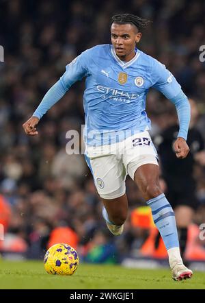 MANCHESTER, GROSSBRITANNIEN. Februar 2024. Manuel Akanji von Manchester City während des Premier League-Spiels im Etihad Stadium in Manchester. Der Bildnachweis sollte lauten: Andrew Yates/Sportimage Credit: Sportimage Ltd/Alamy Live News Stockfoto