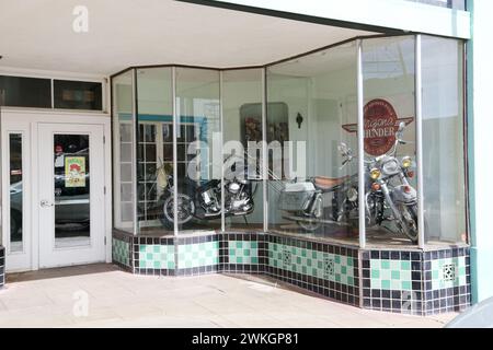 Historische Erie Street in Lowell, Arizona Stockfoto