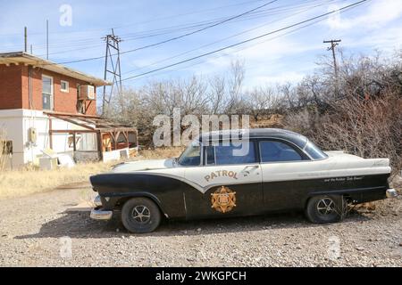 Historische Erie Street in Lowell, Arizona Stockfoto