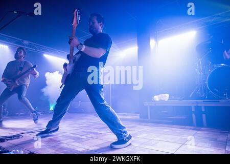 Mailand, Italien. Februar 2024. Jack Underkofler von der Dead Poet Society tritt live bei Legend in Mailand auf. Quelle: SOPA Images Limited/Alamy Live News Stockfoto