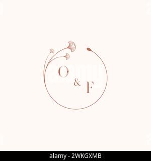 VON Hochzeitsmonogramm-Logodesignideen als Inspiration Stock Vektor