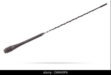 Nahansicht der externen Radioantenne eines Autos. Ersatzteile für Fahrzeugkatalog. Stockfoto