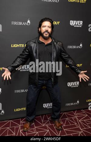 West Hollywood, USA. Februar 2024. Paul Sloan besucht am 20. Februar 2024 die Ankunft von LICHTERN im London West Hollywood in West Hollywood, CA. (Foto: Corine Solberg/SipaUSA) Credit: SIPA USA/Alamy Live News Stockfoto