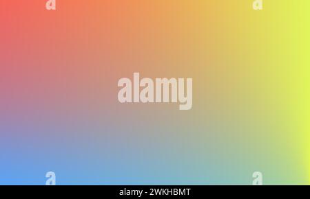 Hellblau gelb rot Farbverlauf Hintergrundstruktur. Abstrakte Musterdesign-Illustration für Grafik, Tapete, Vorlage, Banner, Poster, Abdeckung Stock Vektor