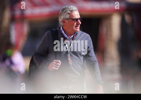 SAINZ Carlos, Porträt während der Formel-1-Aramco-Vorsaison 2024 der FIA-Formel-1-Weltmeisterschaft 2024 vom 21. Bis 23. Februar 2024 auf dem Bahrain International Circuit in Sakhir, Bahrain Stockfoto