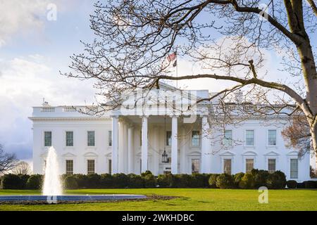 DAS WEISSE HAUS (1792-1800) WASHINGTON DC USA Stockfoto