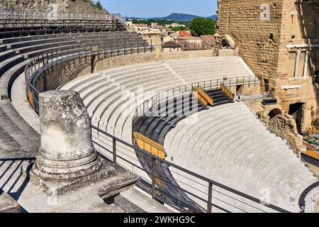 Roman Théâtre Antique d'Orange, Orange, Vaucluse, Provence-Alpes-Côte d'Azur, Frankreich, Europa Stockfoto