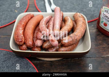 Würstchen, Wien, Österreich. Stockfoto