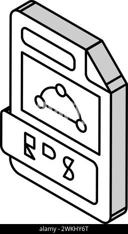 vektordarstellung des isometrischen Symbols im EPS-Dateiformat des Dokuments Stock Vektor