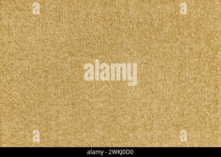 Texturhintergrund von gelbem Stoff. Polster mit Jacquard-Textur, boucle-Möbel, Textilmaterial, Design-Inneneinrichtung, Einrichtung. Ridge-Textur Stockfoto