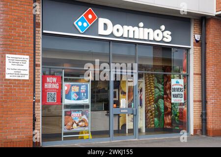 Domino's Pizza Fast Food Outlet, Ayr, Großbritannien Stockfoto