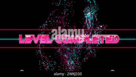 Bild des Textes der Ebene über farbenfrohem Feuerwerk Stockfoto