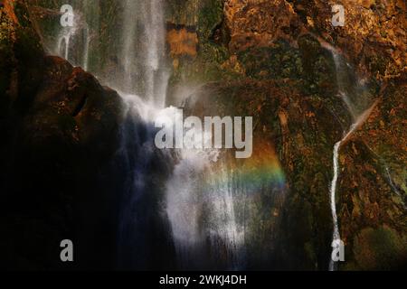 Plitvicer Gesehen, Wasserfall, Plitvice, Kroatien, Plitvicer Nationalpark, Plitvicer See, Naturschönheit, beeindruckende Natur an den Plitvicer gesehen Stockfoto