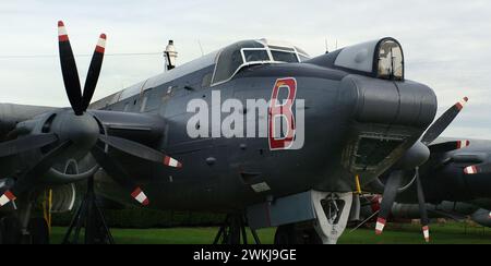 Die Avro Shackleton ist ein britisches Langstreckenflugzeug, das von der Royal Air Force und der South African Air Force eingesetzt wurde. Stockfoto