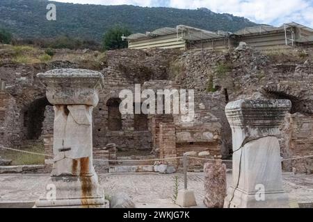 Die Antike Stadt Ephesus. Die antike Stadt Griechenlands mit Sitz in der Türkei Stockfoto