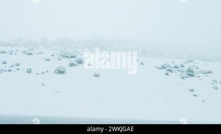 Ein Wintersturm durch den Westen von Colorado Stockfoto