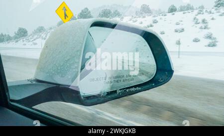 Ein Wintersturm durch den Westen von Colorado Stockfoto
