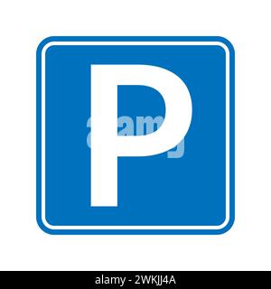 Symbol Parken, Straßensymbol. Parken öffentliche Icons Street Place Stock Vektor