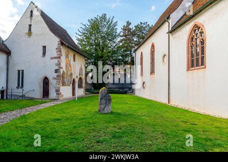 Die Festungskirche St. Arbogast bei der Gemeinde Muttenz. Kanton Basel-Land, Schweiz. Die Kirche ist die einzige in der Schweiz Stockfoto