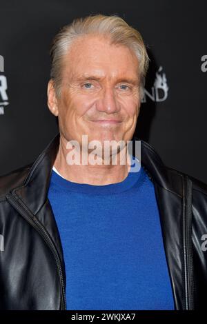 Dolph Lundgren mit Ehefrau und Tochter Ida Lundgren beim Special Screening des Kinofilms Lights Out im the London. West Hollywood, 20.02.2024 *** Dolph Lundgren mit Frau und Tochter Ida Lundgren bei der Sondervorführung des Films Lights Out at the London West Hollywood, 20 02 2024 Foto:xD.xStarbuckx/xFuturexImagex Lights 4267 Stockfoto