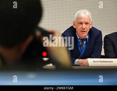 36. Deutscher Krebskongress 21. bis 24. Februar 2024 - Eröffnung, Eröffnungs-Pressekonferenz Eröffnungspressekonferenz am 36. Deutscher Krebskongress 21.02. - 24.02.2024. Es spricht Gerd Nettkekoven Vorstandsvorsitzender der Stiftung Deutsche Krebshilfe. Berlin Berlin / Brandenburg Deutschland Berlin City Cube *** 36 Deutscher Krebskongress 21. Bis 24. Februar 2024 Eröffnung, Eröffnungspressekonferenz Eröffnungspressekonferenz auf dem Deutschen Krebskongress 36 21 02 24 02 2024 Gerd Nettkekoven Vorsitzender des Vorstands der Deutschen Stiftung Krebshilfe Berlin Berlin Brandenburg Deutschland Berlin City Cu Stockfoto