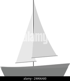 Vektorbild des Bootssymbols. Geeignet für Webanwendungen und Druckmedien für mobile Anwendungen. Stock Vektor