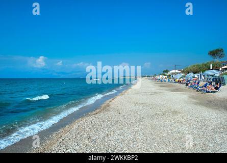 Acharavi Beach, Korfu, Ionische Inseln, Griechenland Stockfoto