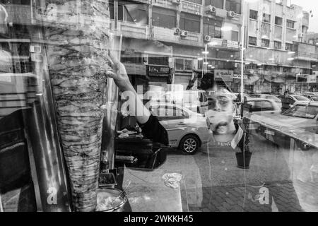 Syrien, Hama, Altstadt, Shawarma Stockfoto