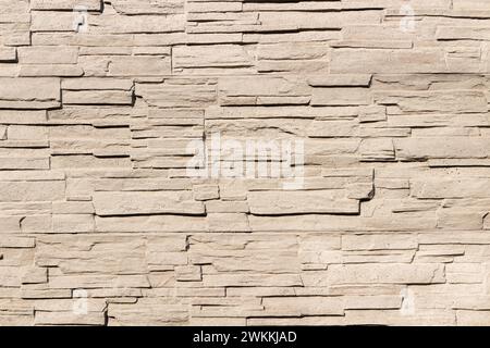 Hochwertige Textur des Steinmauerhintergrunds. Stockfoto