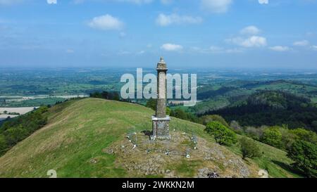 Der wunderschöne Touristenort der Rodneys Pillar in Powys, Wales, an der Grenze zu Shropshire Stockfoto