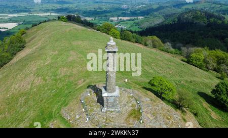 Der wunderschöne Touristenort der Rodneys Pillar in Powys, Wales, an der Grenze zu Shropshire Stockfoto