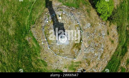 Der wunderschöne Touristenort der Rodneys Pillar in Powys, Wales, an der Grenze zu Shropshire Stockfoto