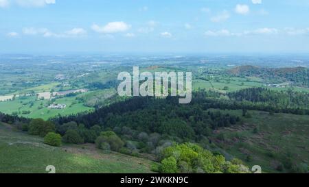 Der wunderschöne Touristenort der Rodneys Pillar in Powys, Wales, an der Grenze zu Shropshire Stockfoto