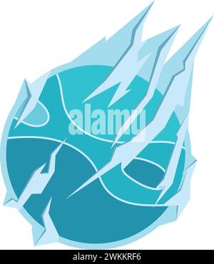Isolierte farbige Sci fi fantasy Planet Icon Vektor Stock Vektor