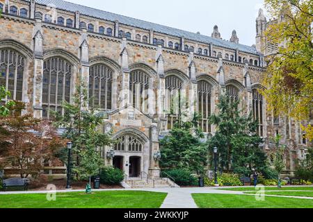 Architektur im gotischen Revival an der University of Michigan Stockfoto