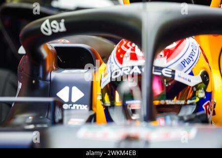 Red Bull Racing RB20, mechanische Details des Halo- und Lufteinlasses während der Formel 1 Aramco-Vorsaison-Tests 2024 der FIA Formel 1-Weltmeisterschaft 2024 vom 21. Bis 23. Februar 2024 auf dem Bahrain International Circuit in Sakhir, Bahrain - Foto Florent Gooden / DPPI Stockfoto