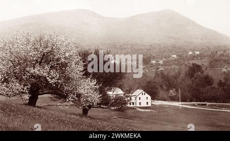 Northfield, Massachusetts, Farm des US-amerikanischen Evangelisten Dwight L. Moody (1837–1899). Stockfoto