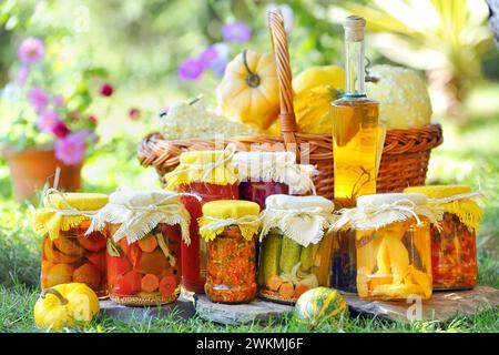 Herbst-Konserven Stockfoto