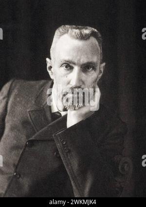 PIERRE CURIE (1859-1906) französischer Physiker um 1905 Stockfoto