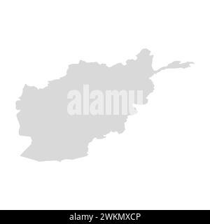 Afghanistan Land Vektorkarte. Afghanische Landgestalt-Ikone Stock Vektor