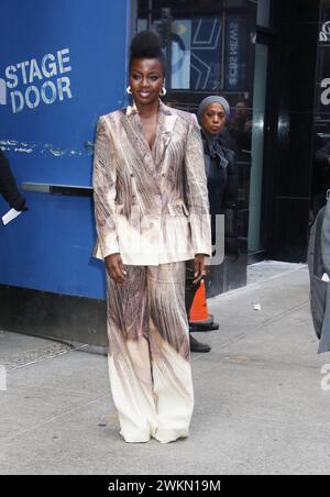 21. Februar 2024 Danai Gurira in Good Morning America über die neue Serie The Walking Dead: The Ones Who Live in New York. Februar 2024Guthaben: RW/Mediapunch Stockfoto