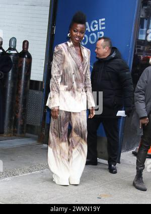 21. Februar 2024 Danai Gurira in Good Morning America über die neue Serie The Walking Dead: The Ones Who Live in New York. Februar 2024Guthaben: RW/Mediapunch Stockfoto