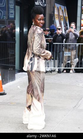 21. Februar 2024 Danai Gurira in Good Morning America über die neue Serie The Walking Dead: The Ones Who Live in New York. Februar 2024Guthaben: RW/Mediapunch Stockfoto