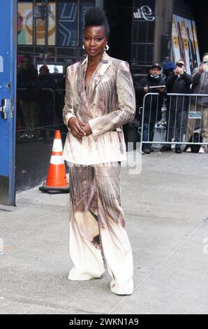 21. Februar 2024 Danai Gurira in Good Morning America über die neue Serie The Walking Dead: The Ones Who Live in New York. Februar 2024Guthaben: RW/Mediapunch Stockfoto